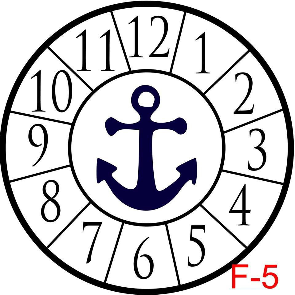 (F-5) Numbers with border insert anchor