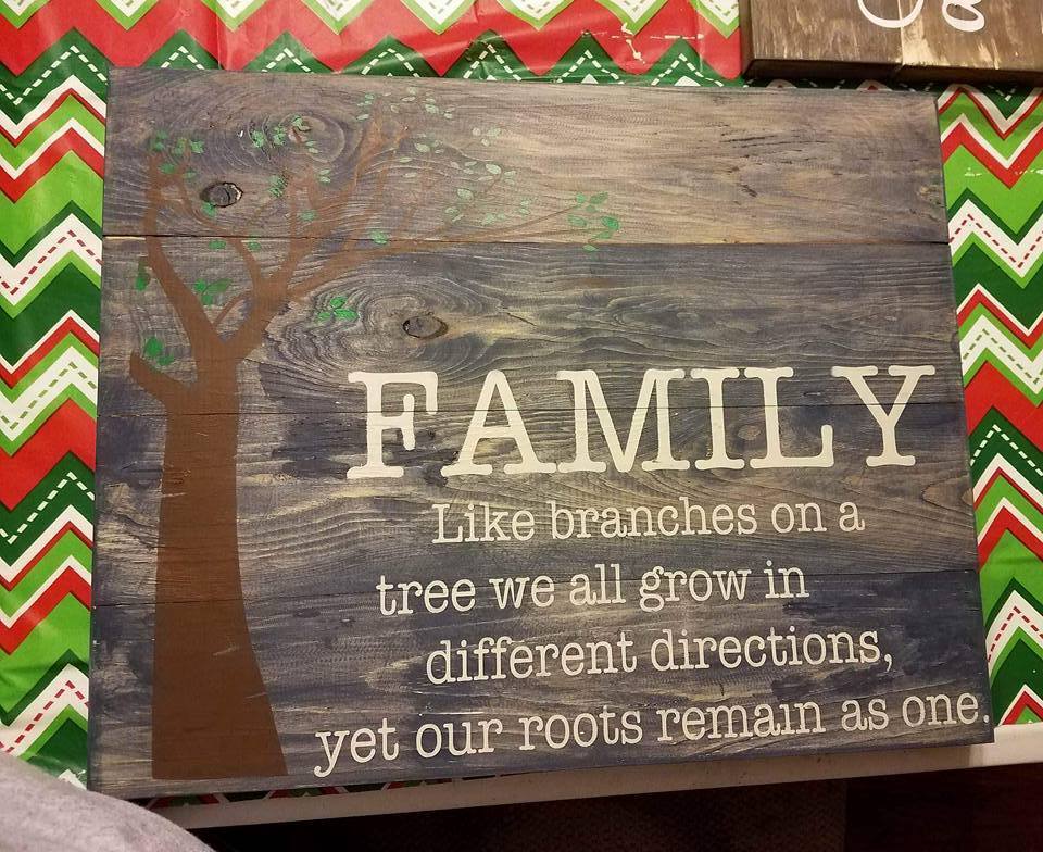 Family is like branches 14x17