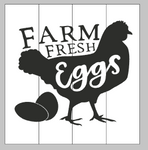 Farm Fresh eggs 14x14