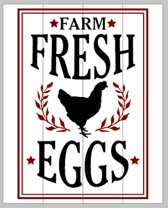 Farm Fresh Eggs 10.5x14