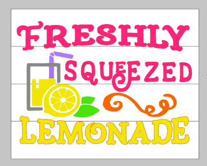 Freshly squeezed lemonade 14x17