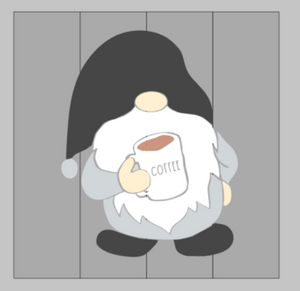 Gnome with coffee 14x14
