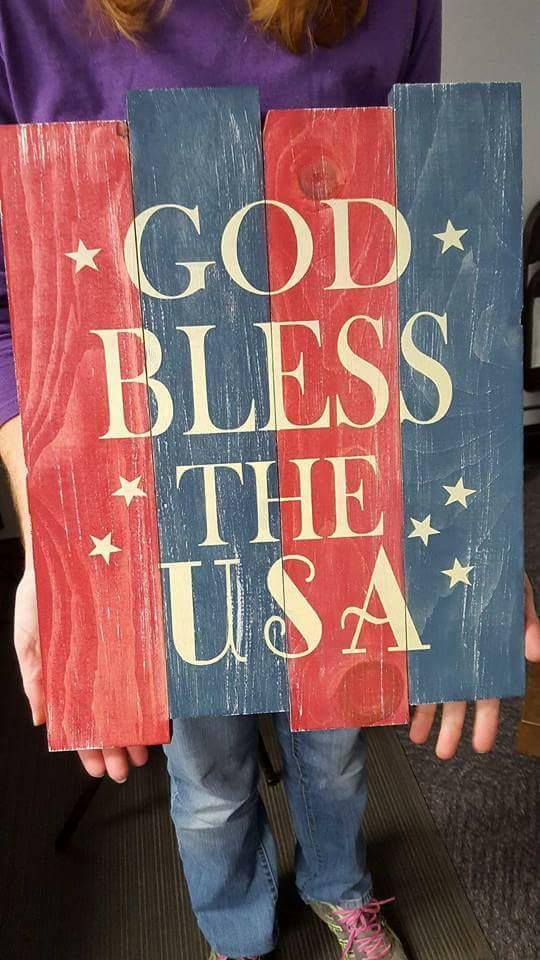 God Bless the USA 14x17