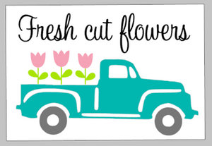 Spring Tiles - Fresh cut flowers truck
