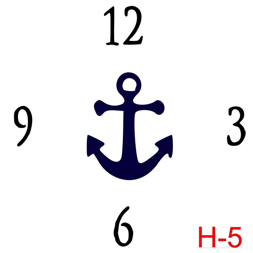 (H-5) Numbers 12, 3, 6, 9 insert anchor