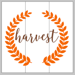 Harvest with wreath 14x14