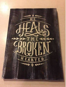 He heals the broken hearted 14x17