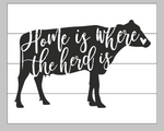 Home is where the herd is 14x17