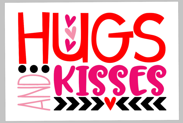 Valentines Day Tiles - Hugs and kisses