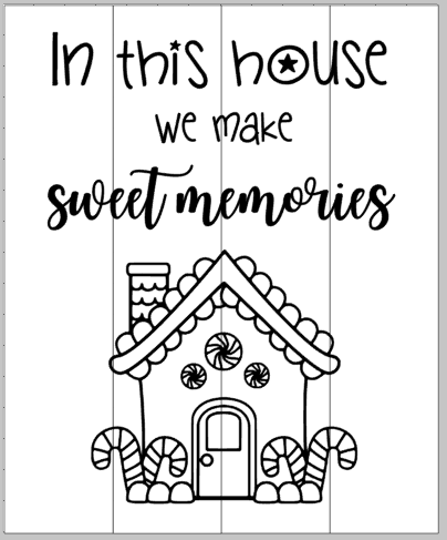 In this house we make sweet memories 14x17