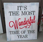 Its the most wonderful time of the year vertical 14x17