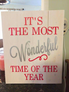 Its the most wonderful time of the year vertical 14x17