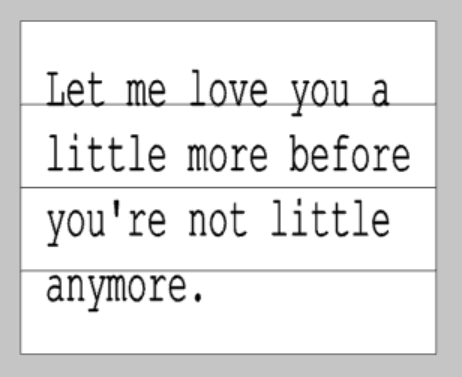 Let me love you a little more 14x17
