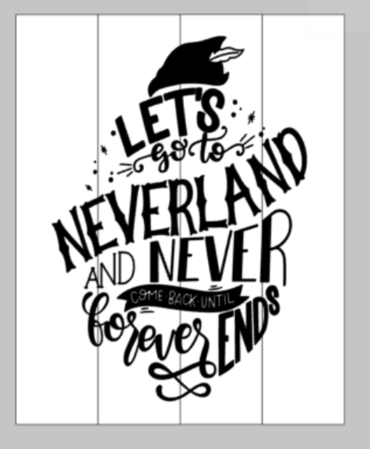Let's go to neverland 14x17