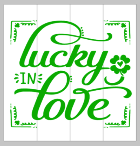Lucky in love 14x14