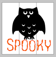 Owl spooky 14x14
