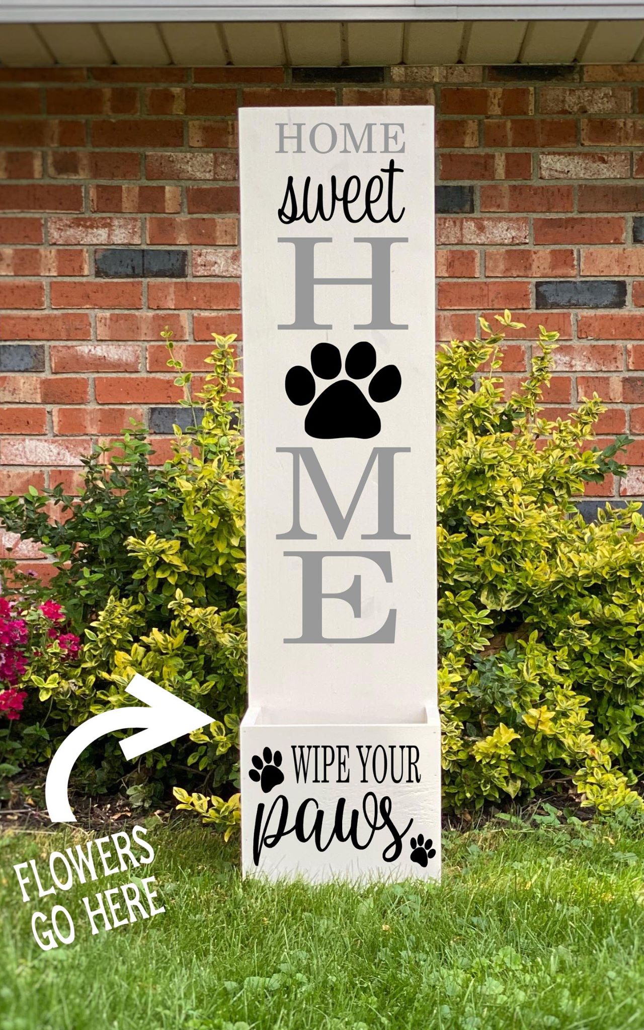 Porch Planter - Home sweet Home - Wipe your paws