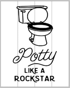 Potty like a rockstar 14x17