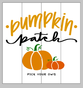 pumpkin patch pick your own 14x14