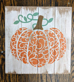 Flourish pumpkin 14x14