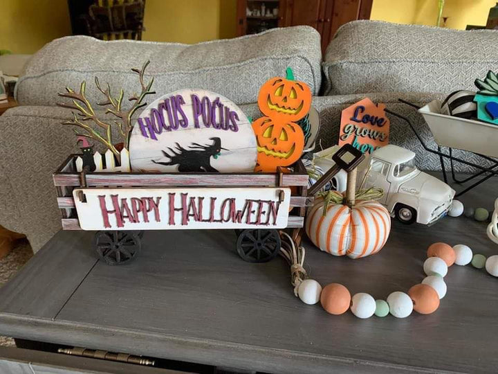 Wagon Insert Happy Halloween