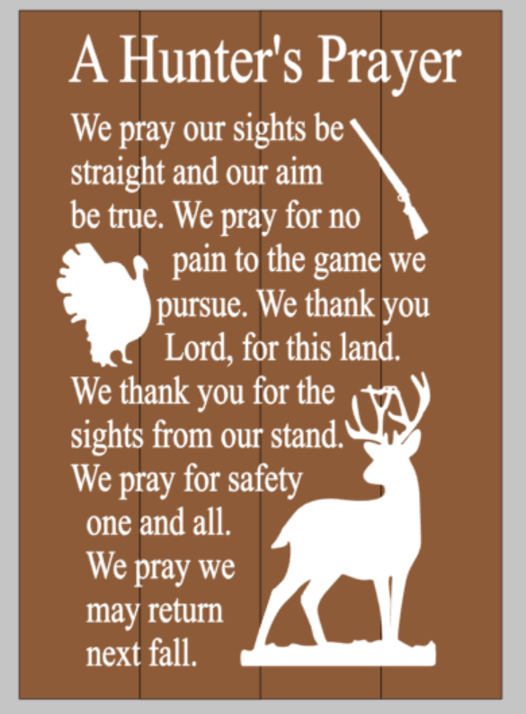 A Hunter's Prayer 14x20