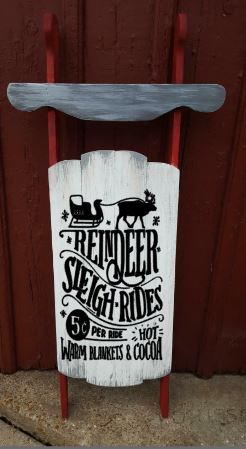 Sled -Reindeer Sleigh Rides