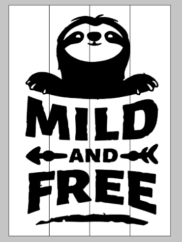 Mild and free Sloth 14x20