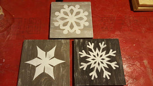 Snowflake Trio 3 - 10x10
