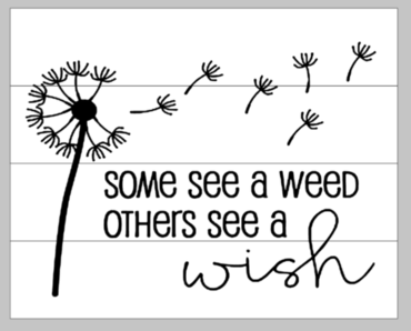 Some see a weed others see a wish with dandelion 14x17