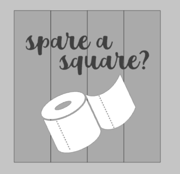 Spare a square with toilet paper roll