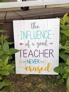 The influence of a good teacher 10.5x14