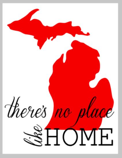 There's no place like home with state 10.5x14
