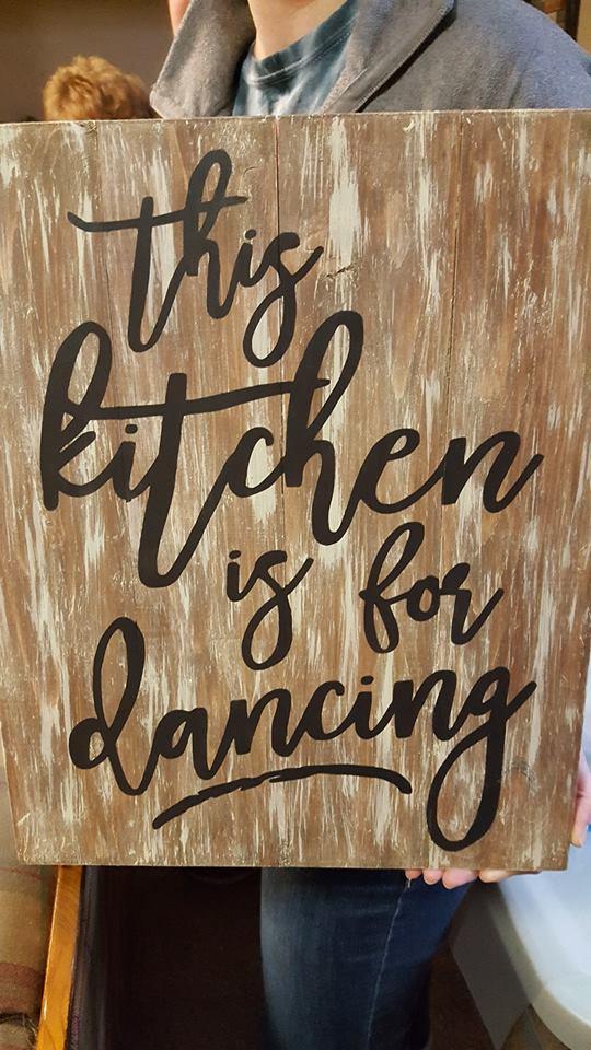 This kitchen is for dancing 10.5x14