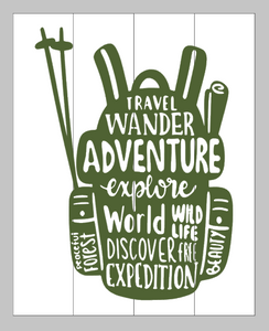 Travel wander adventure 14x17
