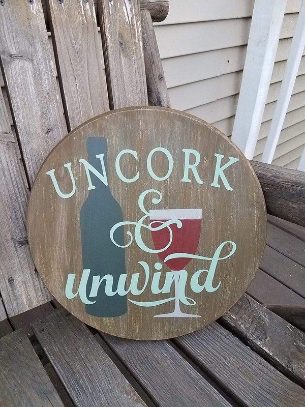 Uncork and unwind 15" round