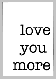 Valentines Day Tiles - Love you more