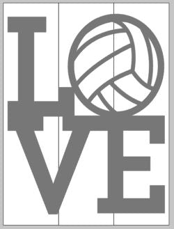 Volleyball Love 10.5x14