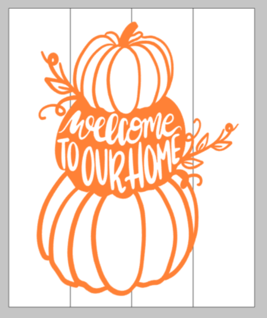 Welcome to our home pumpkin 14x17